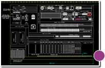 Disegno del layout del quadro elettrico